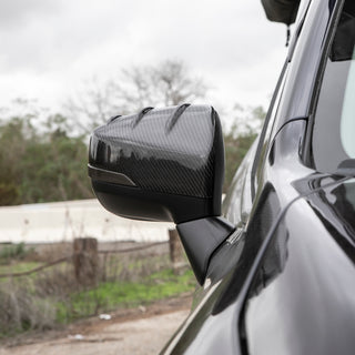 Carbon Fiber Mirror Caps - Forester 19'+ and Crosstrek 18" +