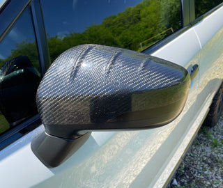 Carbon Fiber Mirror Caps - 19'+ Ascent, 17-20' Impreza, 18-19' Outback, and 18-19' Legacy