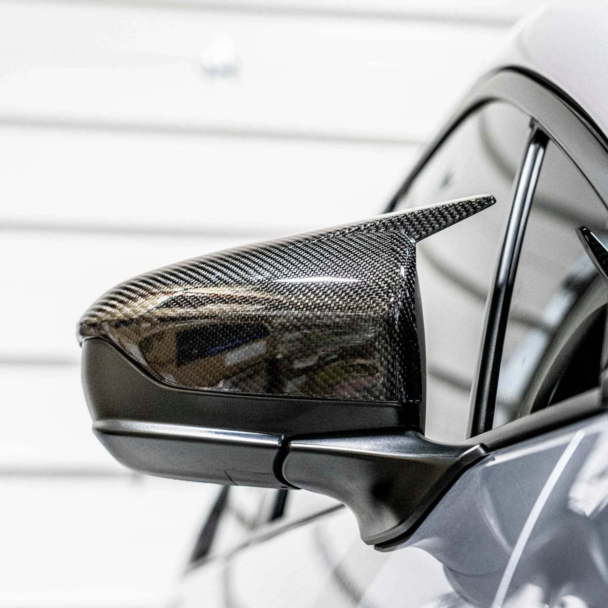 Real Dry Carbon Fiber Side Mirror Covers For Subaru WRX VB 2022-2025 – Gloss Finish