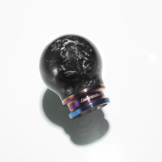 Limited Edition Forged Carbon Shift Knob - Height Adjustable M12x1.25mm (Weighted) Titanium Finish